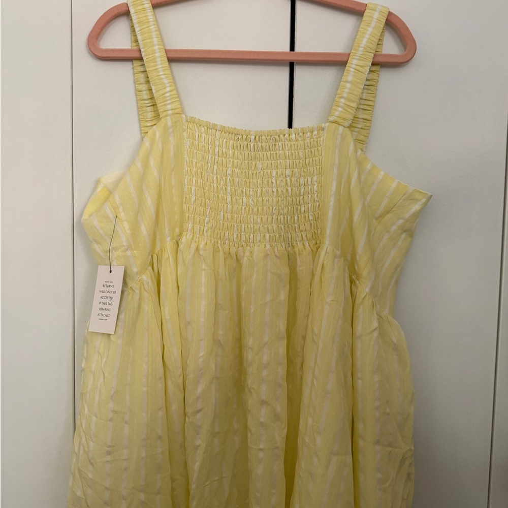 Eloquii Pale Lemon Yellow Dress - Picture 4 of 6
